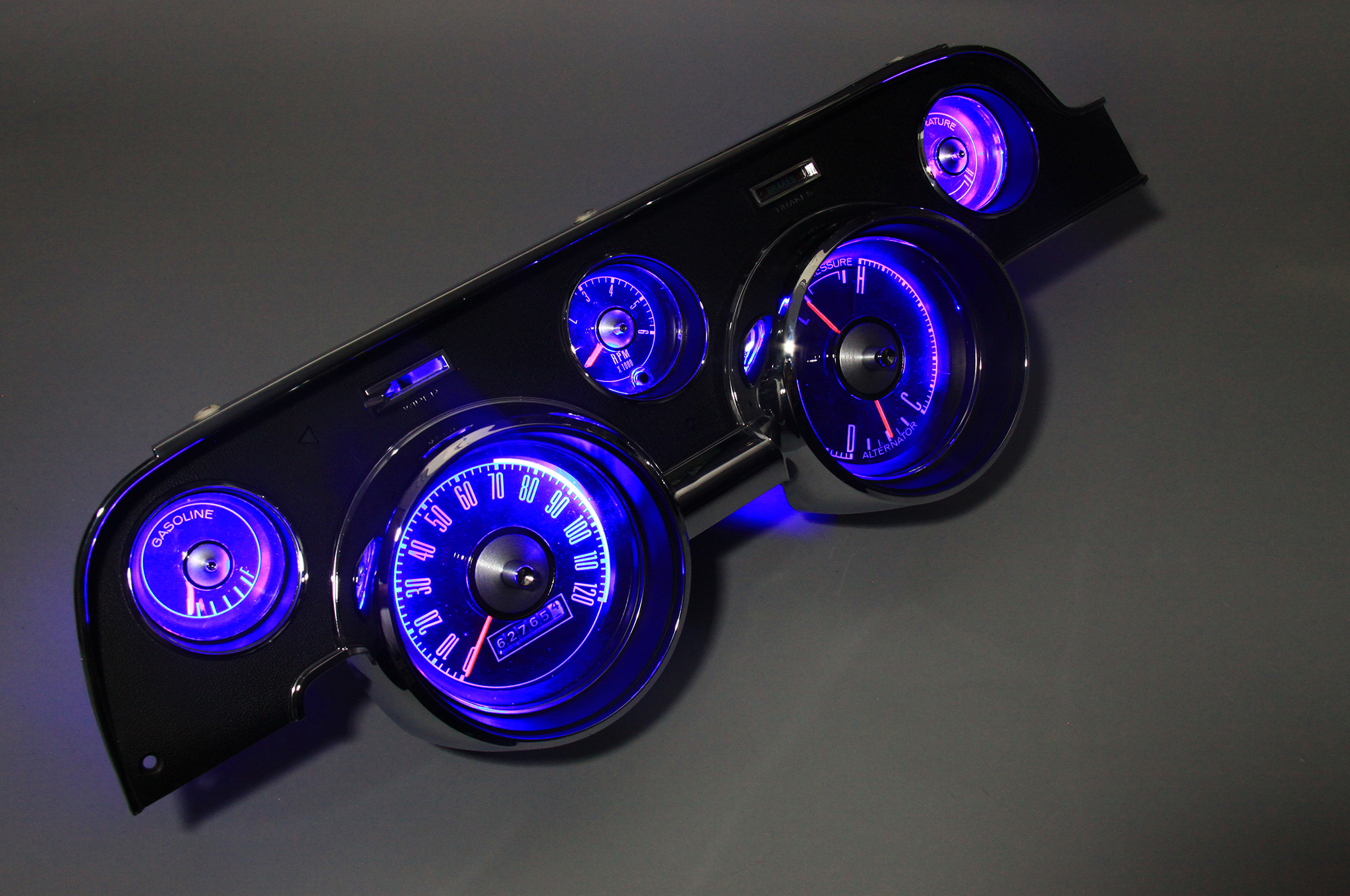1968 Ford Mustang Standard Instrument Bezel Black 68